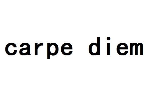 carpe diem（英文词语）
