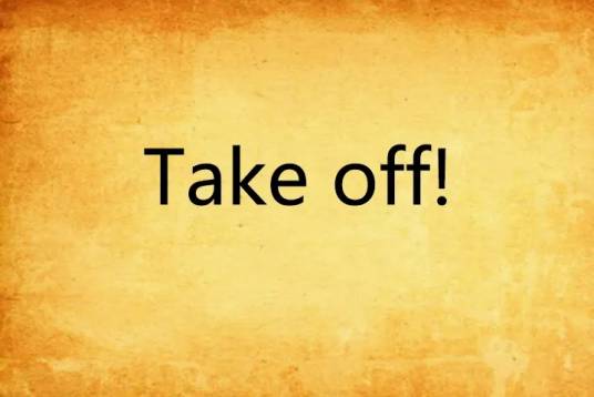 take off（英语词组）