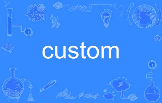 CUSTOM（英文单词）