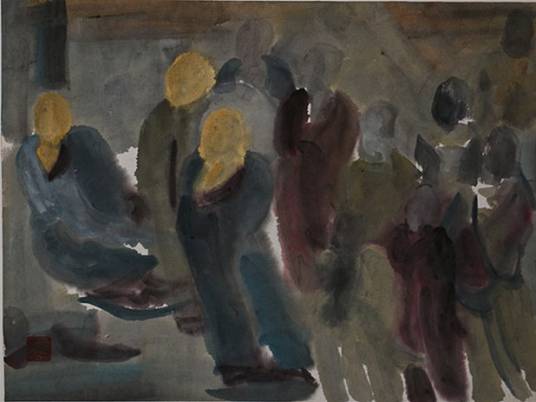 西行漫记（魏召中国画作品）