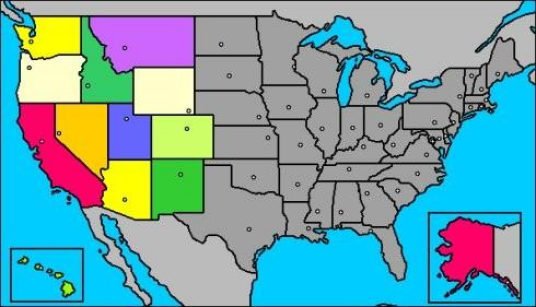 美国西部（美国西部各州）