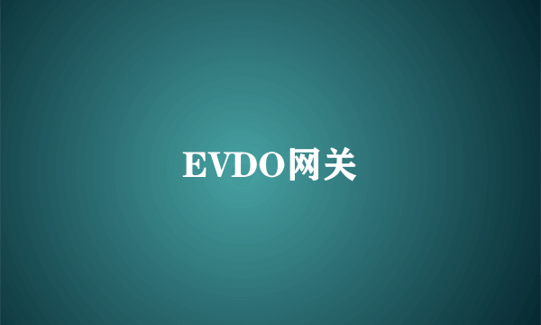 EVDO网关