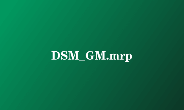 DSM_GM.mrp