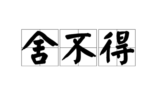 舍不得（汉语词汇）