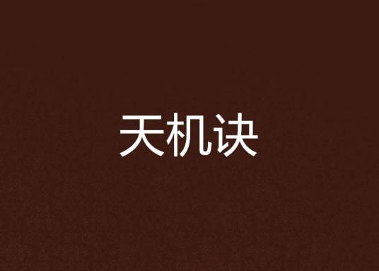 天机诀（小说）