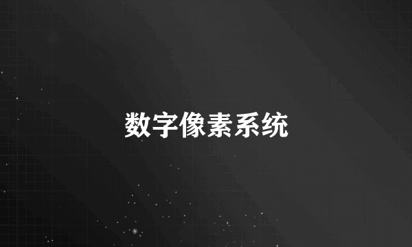 数字像素系统