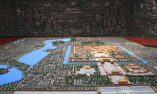 北京皇城全景沙盘模型