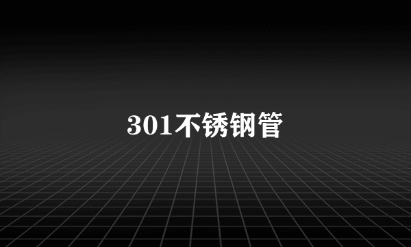 301不锈钢管