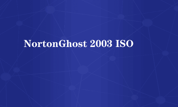 NortonGhost 2003 ISO