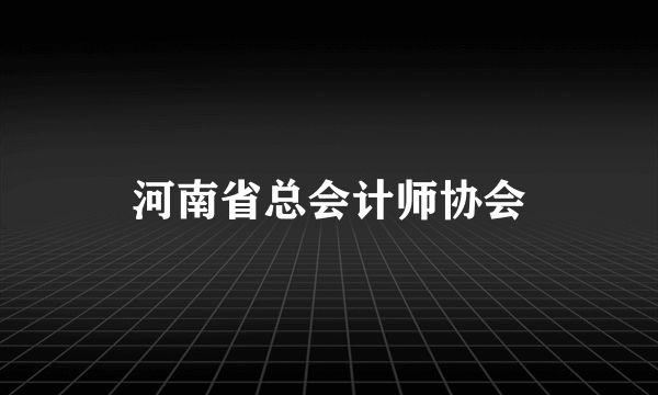 河南省总会计师协会