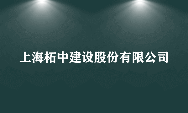 上海柘中建设股份有限公司