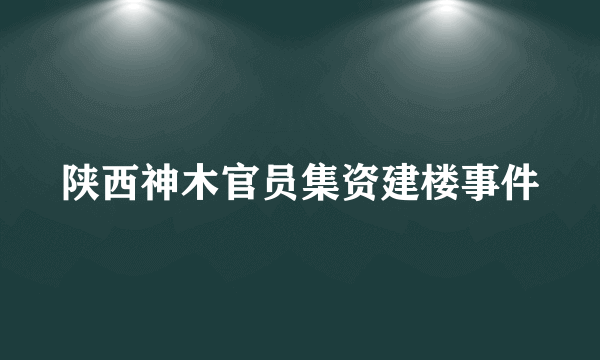 陕西神木官员集资建楼事件
