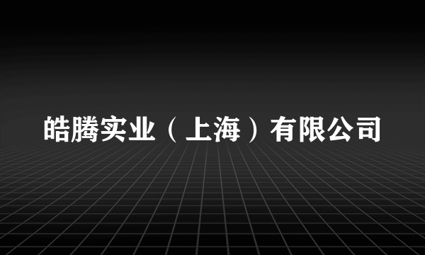 皓腾实业（上海）有限公司