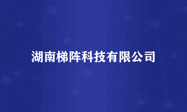 湖南梯阵科技有限公司