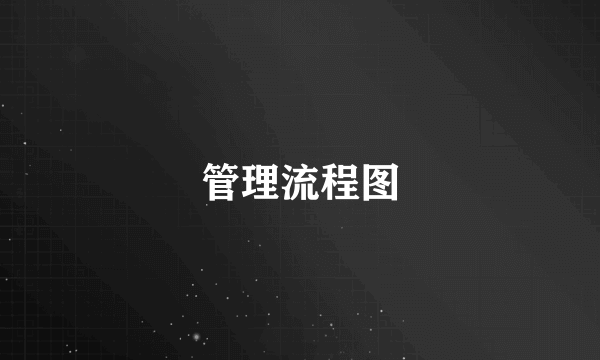 管理流程图