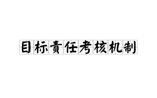 目标责任考核机制