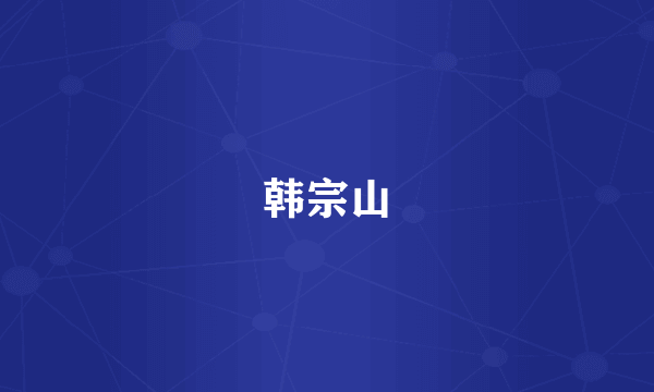韩宗山