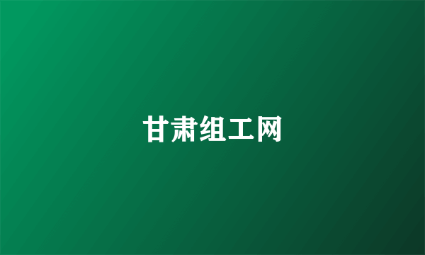 甘肃组工网