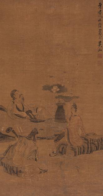 听琴图（陈洪绶创作画作）