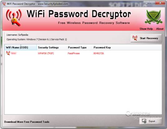 WiFi Password Decryptor