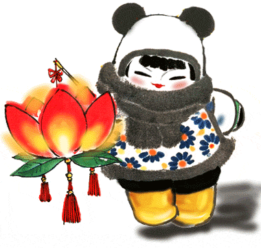 三兔齐贺元宵节