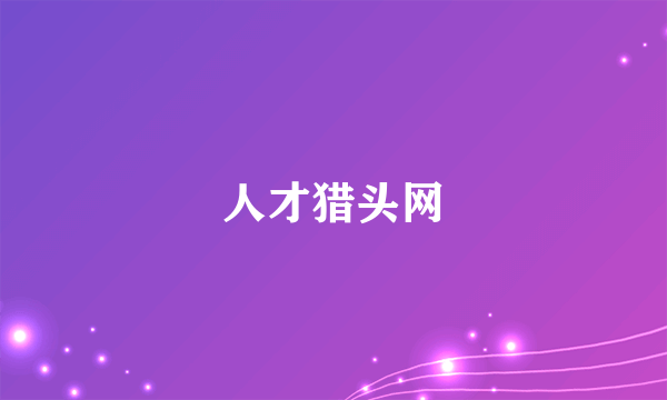 人才猎头网