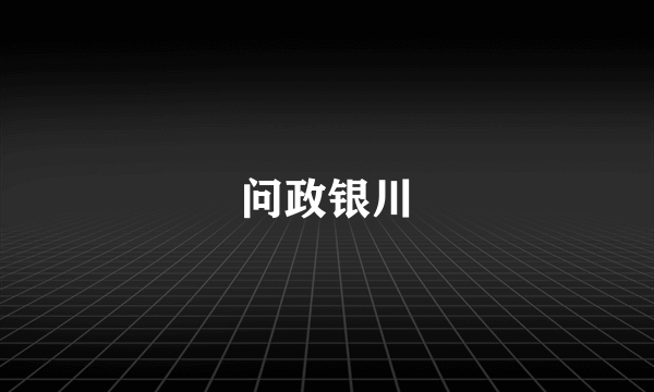 问政银川