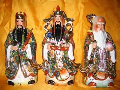 福禄寿三星图（中国民间传统的陶瓷装饰纹样）