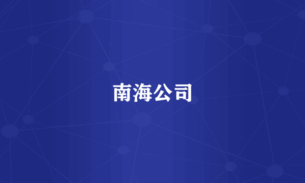 南海公司