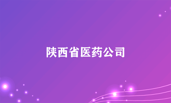 陕西省医药公司