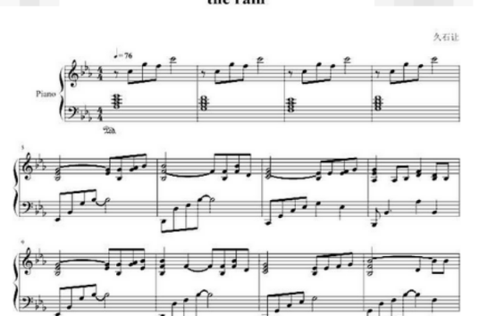 The rain（日本作曲家久石让作品）