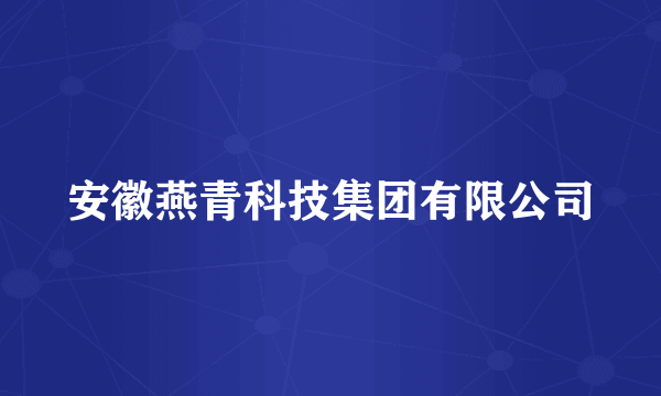 安徽燕青科技集团有限公司