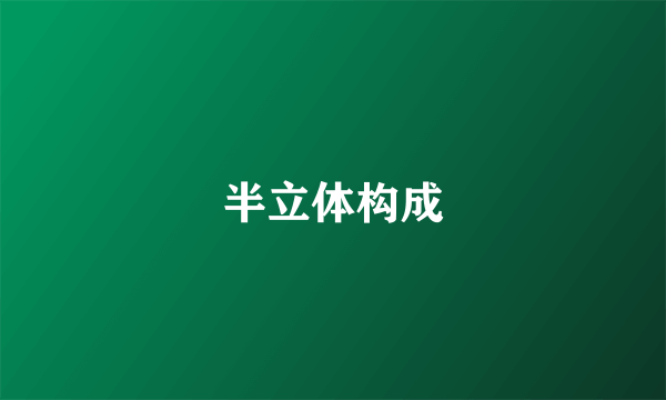 半立体构成