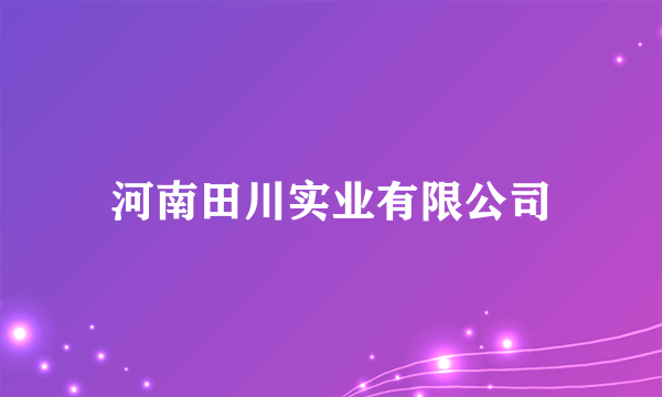 河南田川实业有限公司