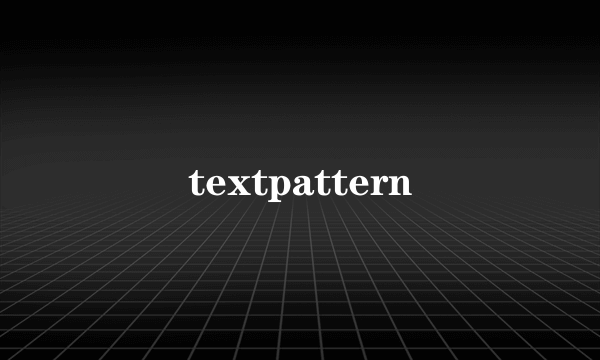 textpattern