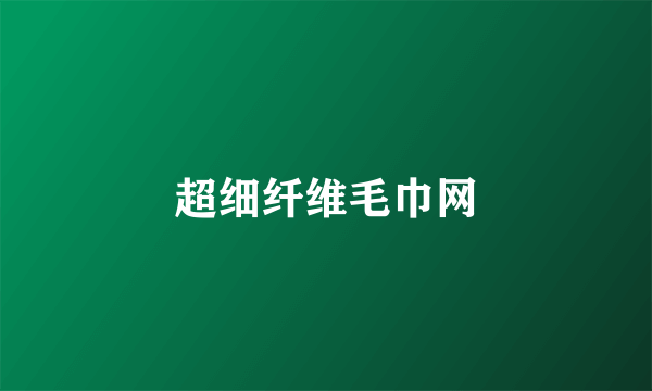 超细纤维毛巾网