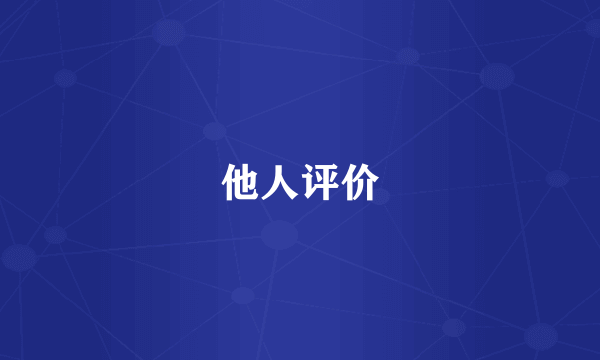 他人评价