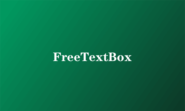 FreeTextBox