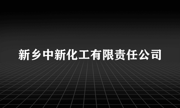 新乡中新化工有限责任公司