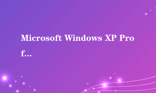 Microsoft Windows XP Professional SP2中文版