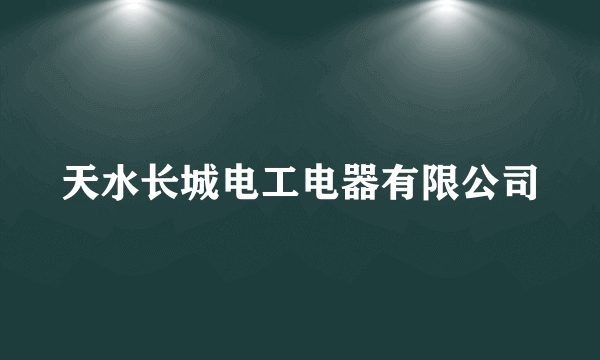 天水长城电工电器有限公司