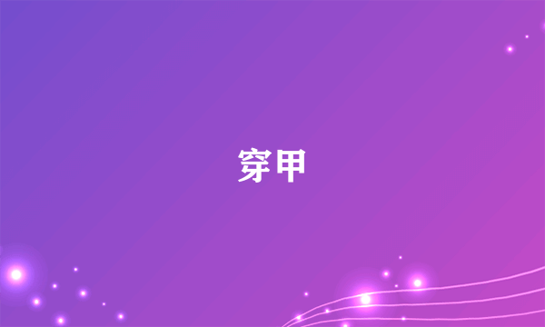 穿甲