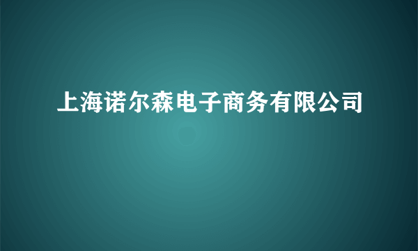 上海诺尔森电子商务有限公司