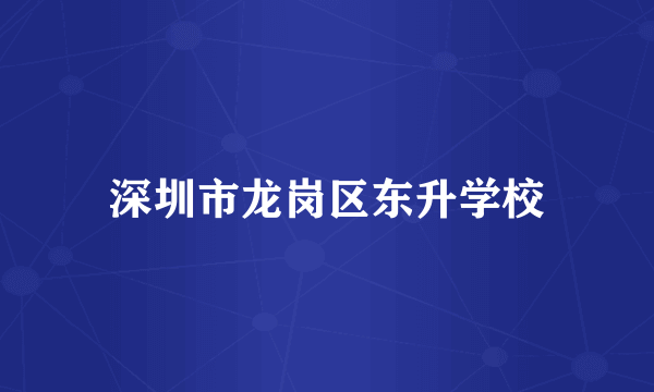 深圳市龙岗区东升学校