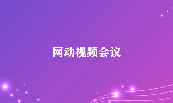 网动视频会议