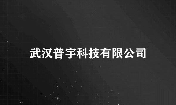 武汉普宇科技有限公司