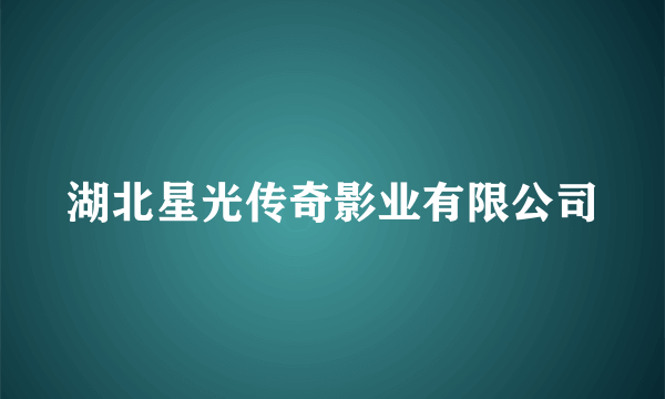 湖北星光传奇影业有限公司
