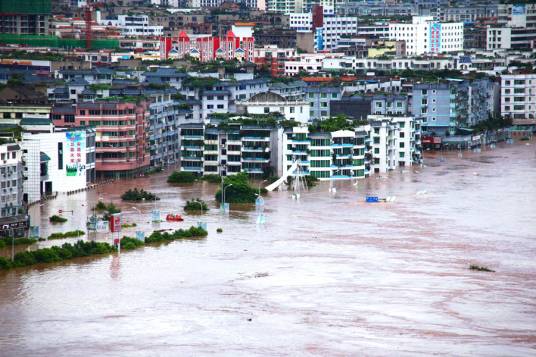 四川广安特大洪水
