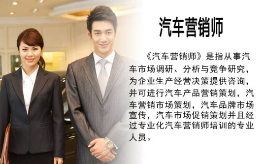 汽车营销师（汽车行业促销策划的专业人员）