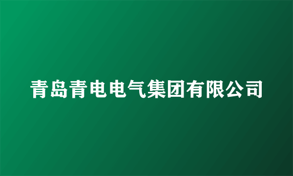 青岛青电电气集团有限公司
